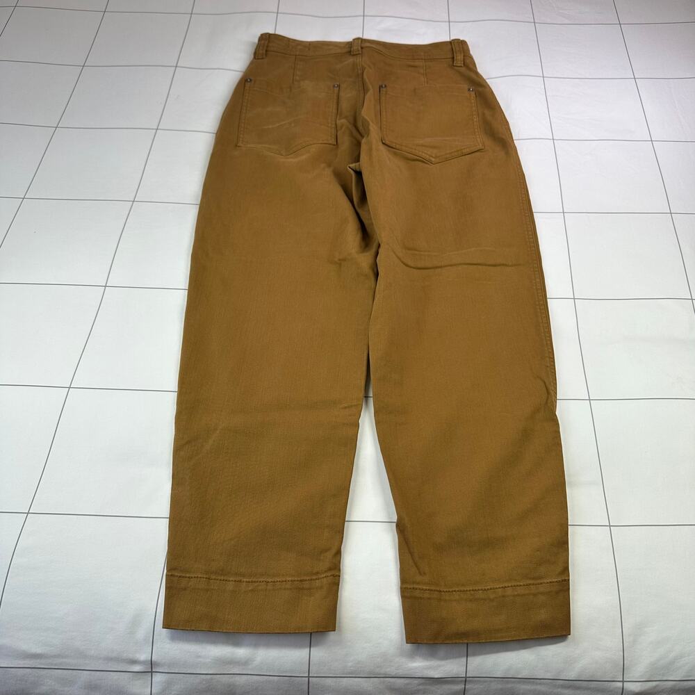 Gap Pants Womens 6 Bronze Brown Barrel Khaki Utility Cotton Blend High Rise - Picture 3 of 12